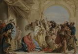 喬瓦尼·多梅尼科·蒂埃波羅-1752-基督和女人在通姦中被帶走-藝術印刷品-精美藝術-複製品-牆藝術-id-a136xq7bh