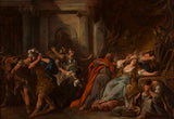 jean-francois-de-troy-1742-creusa-konzumirana-od-otrovana-haljina-umjetnička-štampa-fine-art-reprodukcija-umjetnost na zidu