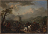 johannes-lingelbach-1671-战斗场面艺术印刷精美艺术复制墙壁艺术id-a14i69l1u