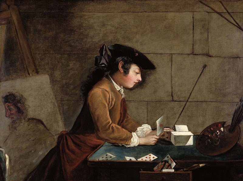 ecole-francaise-the-house-of-cards-art-print-fine-art-reproduction-wall-art