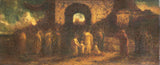 adolphe-joseph-thomas-monticelli-1870-cristo-abençoando-as-crianças-impressão de arte-reprodução de belas-artes-parede-art-id-a14wjiv8w