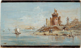 niccolo-guardi-whim-with-ruined-fortress-along-the-lagoon-art-print-fine-art-reproduction-wall-art