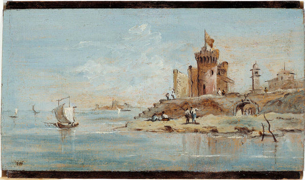 niccolo-guardi-whim-with-ruined-fortress-along-the-lagoon-art-print-fine-art-reproduction-wall-art