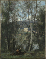 camille-corot-1871-kobieta-zbierająca-pedały-w-ville-davray-art-print-reprodukcja-dzieł sztuki-sztuka-ścienna-id-a15fwdvxy
