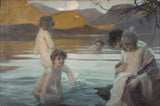paul-emile-chabas-1907-first-bath-art-print-fine-art-reproduktion-wall-art