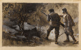 阿爾伯特·紀堯姆·德馬雷斯特-1889-肯尼波爾-等圖案-停留-藝術-印刷-美術-複製品-牆壁藝術