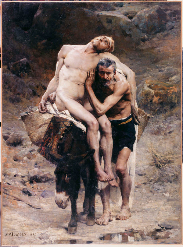 aime-morot-1880-the-good-samaritan-art-print-fine-art-reproduction-wall-art