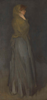 詹姆斯·阿伯特·麦克尼尔·惠斯勒-1876-黄色和灰色-艾菲-迪恩斯-艺术印刷-精美艺术复制-墙艺术-id-a198kzliq 安排