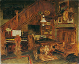 卡尔·舒奇1877年，艺术家在威尼斯的工作室，艺术印刷精美的艺术复制品，墙上的艺术，id-a19tpzun9