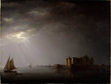 carl-johan-fahlcratz-1835-kalmar-castle-by-moonlight-art-print-fine-art-reproduction-wall-art-id-a1a91s4yf