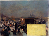 raoul-arus-1889-szkic-do-biura-prefekta-w-ratuszu-lądowanie-rannych-szampigny-art-print-reprodukcja-dzieł sztuki-wall-art