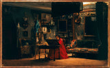 Charles-Giraud-1860-księżniczka-Matylda-1820-1904-w-jego-studio-rue-de-courcelles-sztuka-druk-dzieła-reprodukcja-sztuka-ścienna