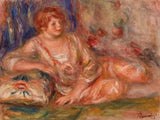 pierre-auguste-renoir-1918-andree-i-rosa-liggande-andree-i-omfattning-rosa-konst-tryck-fin-konst-reproduktion-väggkonst-id-a1couppwq