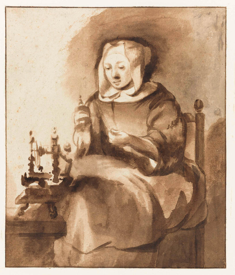 gerbrand-van-den-eeckhout-1653-woman-spinning-art-print-fine-art-reproduction-wall-art-id-a1fflchow