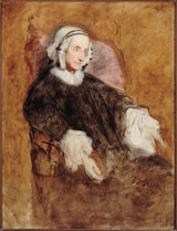 ary-scheffer-1857-portrait-of-queen-maria-amalia-in-luto-arte-impressão-belas-artes-reprodução-arte-parede