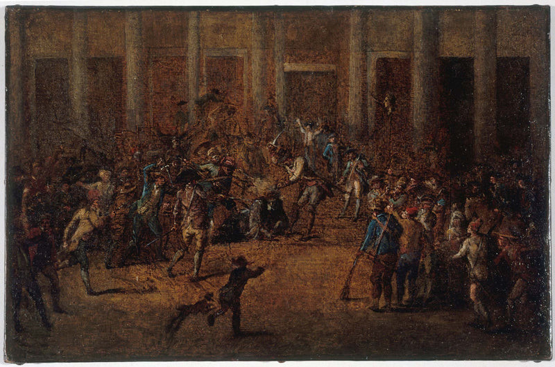 jean-baptiste-lallemand-1784-the-death-of-flesselles-provost-in-front-of-city-hall-on-july-14-1789-current-4th-district-art-print-fine-art-reproduction-wall-art
