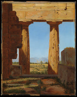 콘스탄틴-한센-1838-해왕성 사원의 기둥-파에스툼-예술-인쇄-미술-복제-벽-예술-id-a1gjkhlg2