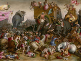 Cornelis Cort 1578扎马艺术之战的艺术打印精细艺术再现墙艺术ID A1HA9VQN9