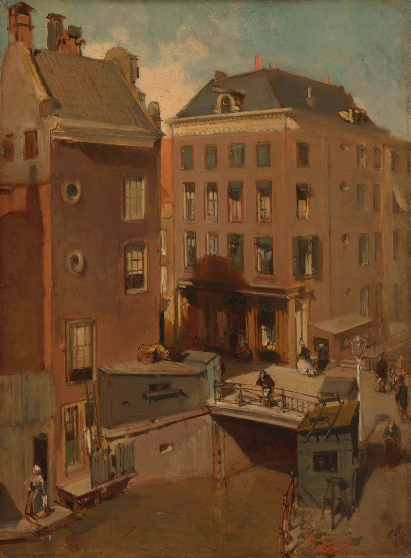 charles-rochussen-1855-the-osjessluis-near-kalverstraat-in-amsterdam-art-print-fine-art-reproduction-wall-art-id-a1ho87ljo