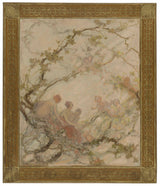 dit-georges-picard-georges-picard-1929-skiss-för-rådhuset-i-15:e-kvinnor-och-barn-i-grenarna-konsttryck-konst-reproduktion- vägg målning
