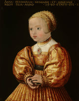 ジェイコブ・セイゼネッガー 1530年 オーストリアのアンナの肖像