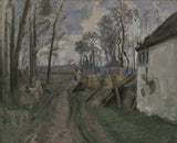 保羅·塞尚-1872-a-village-road-near-auvers-art-print-fine-art-reduction-wall-art-id-a1j8qy0xq