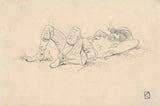johan-daniel-koelman-1841-man-supine-erected-in-the-grass-with-legs-art-print-fine-art-reproduction-wall-art-id-a1jz7o44z