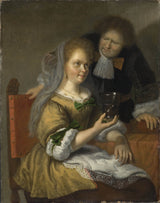 bartholomeus-maton-1679-konversationsstycke-konst-tryck-finkonst-reproduktion-väggkonst-id-a1k7dfimk