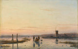 andreas-schelfhout-1860-vetrnica-ob-zamrznjene-reke-umetnostni tisk-fine-art-reprodukcija-stenska-umetnost-id-a1l4737tg