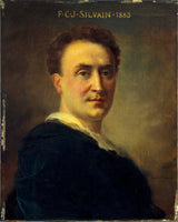 丹尼尔·贝拉德 1883 年尤金·西尔万的肖像 1851-1930 年法国喜剧艺术印刷品美术复制品墙壁艺术