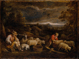 David-teniers-най-младите-овчарите-и-овца-арт-печат-фино арт-репродукция стена-арт-ID-a1m3hipki