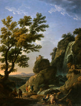 Claude-Joseph-Vernet-1768-Landschaft-mit-Wasserfall-und-Figuren-Kunstdruck-Fine-Art-Reproduktion-Wandkunst-id-a1mzwgq8d