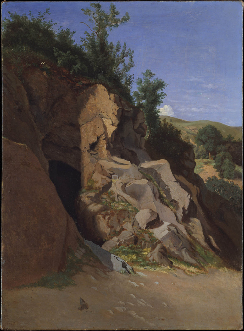 theodore-caruelle-daligny-landscape-with-a-cave-art-print-fine-art-reproduction-wall-art-id-a1nfj636v