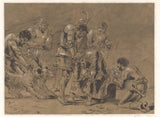 leonaert-bramer-1606-christus-uddriver-købmændene-kunsttryk-fin-kunst-reproduktion-vægkunst-id-a1qej8o2y