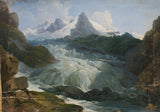 johann-peter-krafft-1854-die-rhone-gletser-kunsdruk-fynkuns-reproduksie-muurkuns-id-a1s8pqtd5