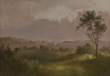 托馬斯·道蒂 1843 年多切斯特高地的波士頓港景觀藝術印刷品美術複製品牆藝術 id-a1smlvhlm