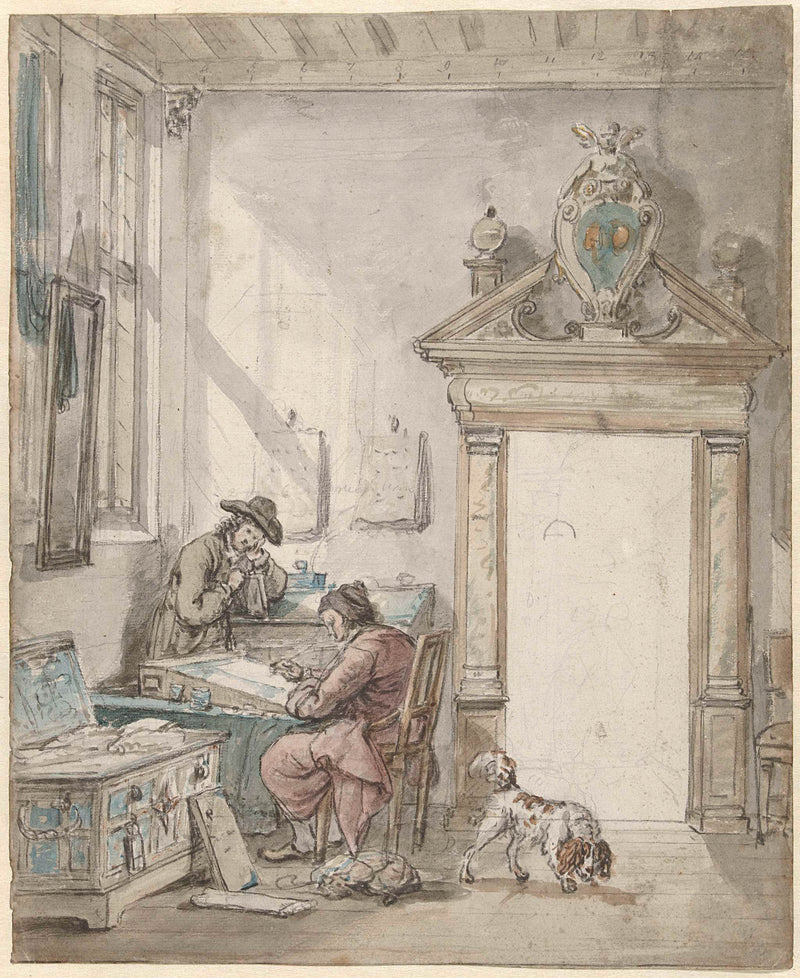 abraham-van-strij-i-1763-interior-scene-with-man-writing-at-a-desk-art-print-fine-art-reproduction-wall-art-id-a1ttajbpd