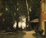 卡米爾·柯羅-1865-塞納河岸 at-conflans-藝術印刷品-美術複製品-牆藝術-id-a1ufcyfvj