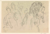 leo-gestel-1891-sketch-sheet-include-a-koňa-a-vozík-a-niekoľkých-ľudí-umelecká-tlač-fine-art-reprodukcia-nástenného-art-id-a1uitf0g1