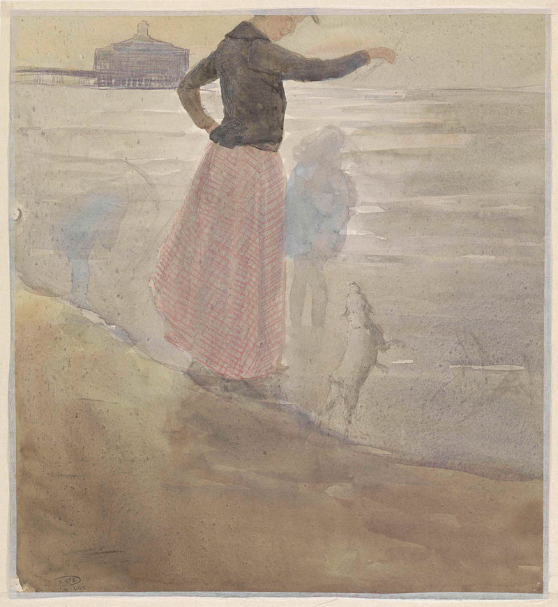 johan-antonie-de-jonge-1874-woman-with-two-children-and-a-dog-on-the-beach-art-print-fine-art-reproduction-wall-art-id-a1ujtyvii