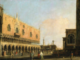 canaletto 1735视图的圣马可广场的比萨饼，看南艺术打印美术复制品墙上的艺术ID a1varc1a6