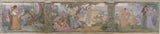 victor-prouve-1896-esboço-para-a-cidade-de-issy-les-moulineaux-a-vida-arte-impressão-de-belas-artes-reprodução-arte de parede