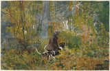 Winslow-homer-1892在足迹上的艺术印刷精美的艺术复制品墙艺术ID-a1w60hxsc