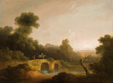 john-rathbone-1790-пејзаж-со-фигури-преминуваат-а-мост-уметност-печатење-фина уметност-репродукција-ѕид-арт-id-a20piqoqz