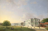 willem-troost-ii-1834-front-view-of-buitenzorg-palace-לאחר-רעידת האדמה-אמנות-הדפסה-אמנות-רפרודוקציה-קיר-אמנות-id-a210pi8oj