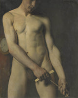 Pascal-Adolphe-Jean-Dagnan-Bouveret-1875-studio-di-un-uomo-art-print-fine-art-riproduzione-wall-art-id-a23wvnh6m