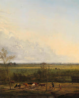 pieter-gerardus-van-os-1817在墓地上的草地的远景-艺术印刷精美的艺术复制品-墙壁艺术id-a24mmktky