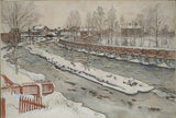 Carl-Larsson-the-drevo-šmykľavka-winterscene-od-a-home-26-vodovky-art-print-fine-art-reprodukčnej-wall-art-id-a24pgw7e1