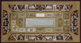 hector-d-espouy-1896 年为宫殿楼梯的天花板素描玫瑰 1896 年艺术印刷美术复制墙艺术