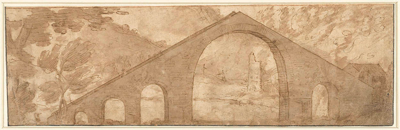 unknown-1560-steep-bridge-in-a-landscape-art-print-fine-art-reproduction-wall-art-id-a25s1u03e